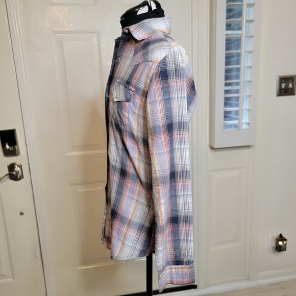 Wrangler Women’s Western Plaid Pearl Snap Shirt Size S | Long Sleeve Rodeo - Picture 8 of 12